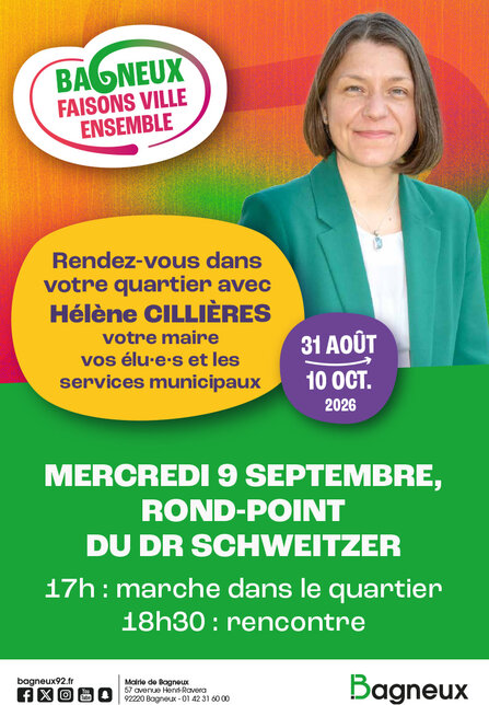 Retrouvons-nous dans votre quartier - Rond-point du Dr Schweitzer