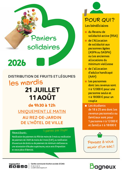 Paniers solidaires