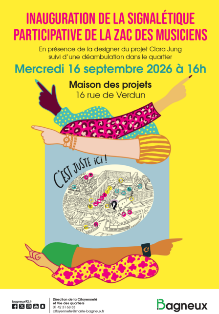 Inauguration de la signalétique participative de la ZAC des Musiciens