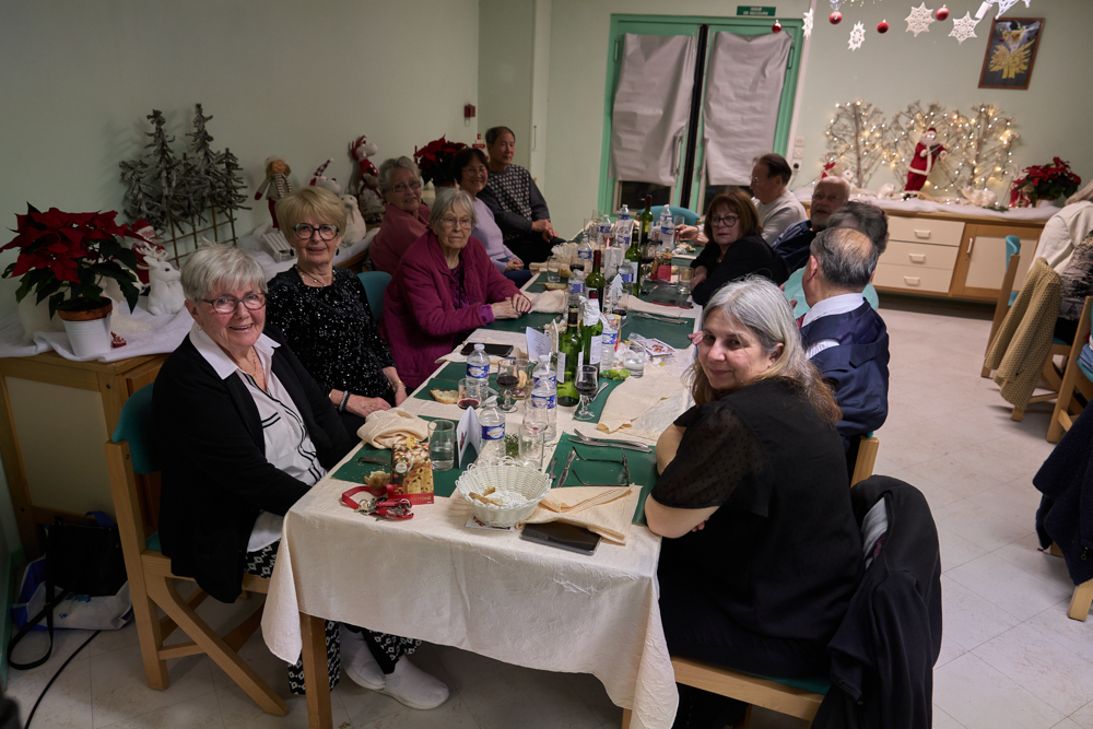 Repas de Noël à la résidence du Clos La Paume